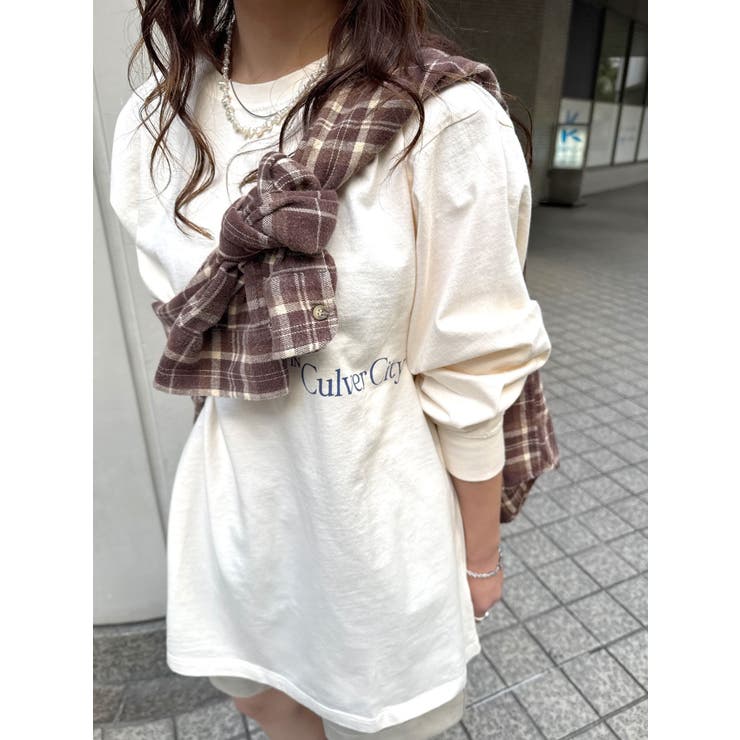 ヴィンテージウォッシュロゴロングスリーブTee | Ungrid | 詳細画像12 