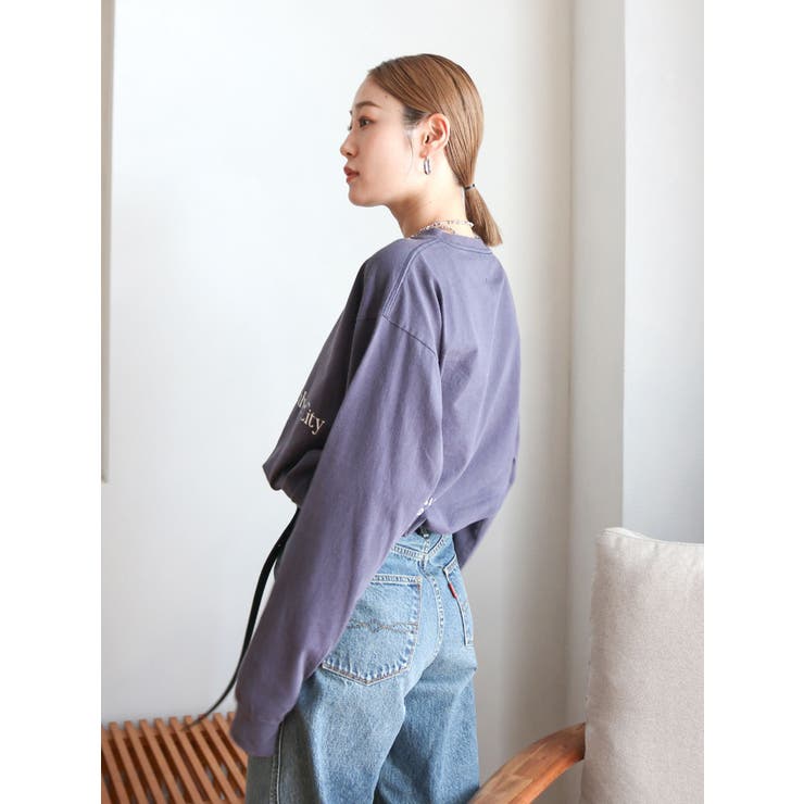 ヴィンテージウォッシュロゴロングスリーブTee | Ungrid | 詳細画像48 