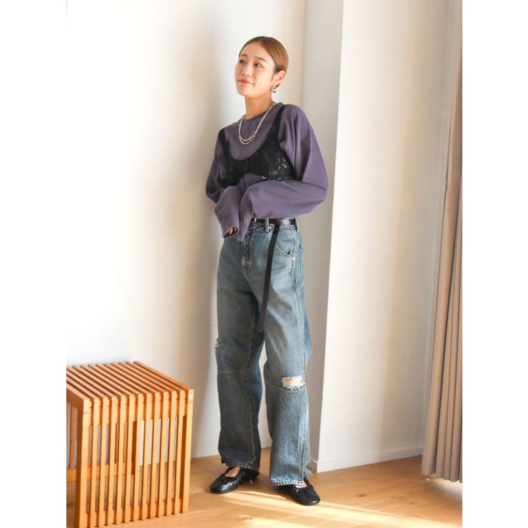 ヴィンテージウォッシュロゴロングスリーブTee | Ungrid | 詳細画像50 