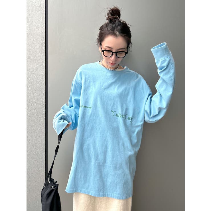 ヴィンテージウォッシュロゴロングスリーブTee | Ungrid | 詳細画像8 