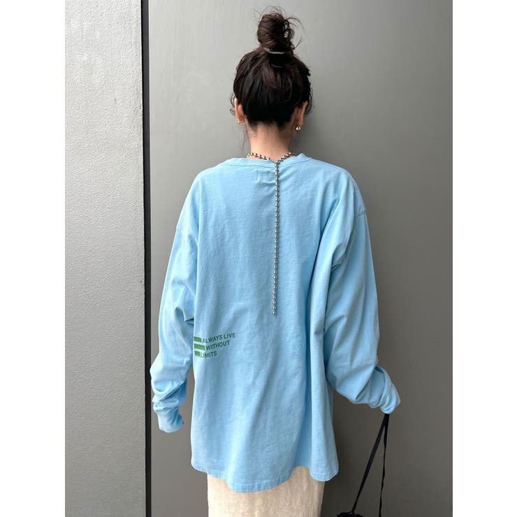 ヴィンテージウォッシュロゴロングスリーブTee | Ungrid | 詳細画像9 