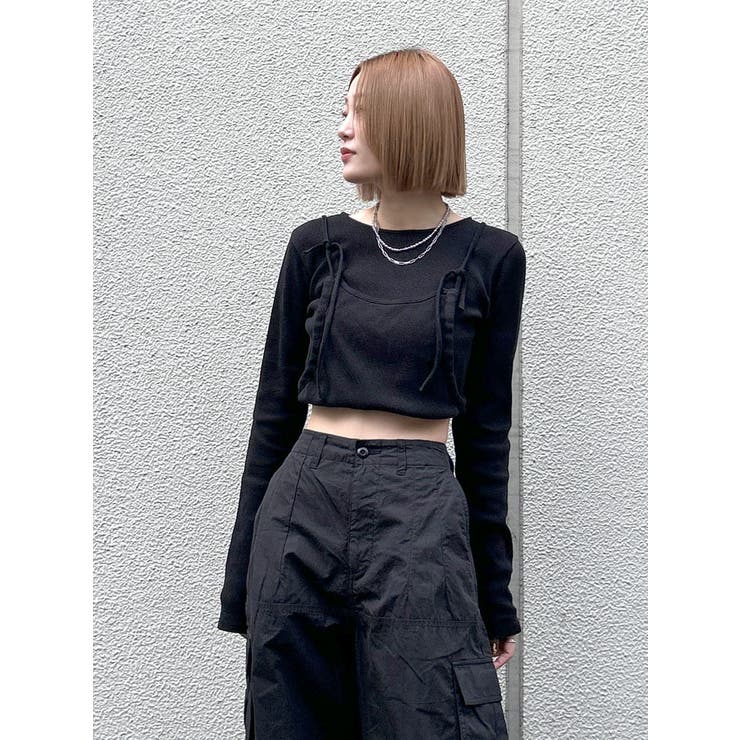 マルチウェイサイドオープンロングスリーブTee | Ungrid | 詳細画像2 