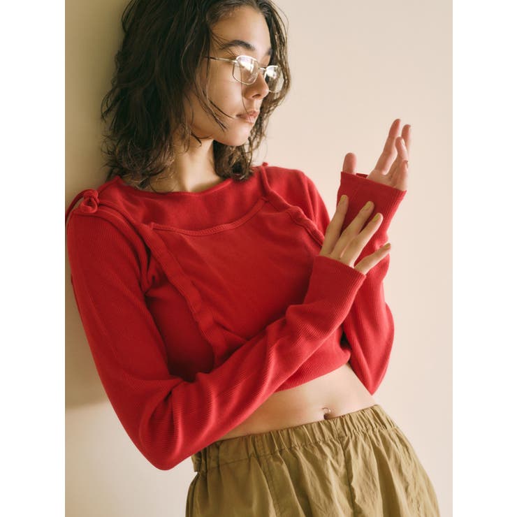 マルチウェイサイドオープンロングスリーブTee | Ungrid | 詳細画像3 