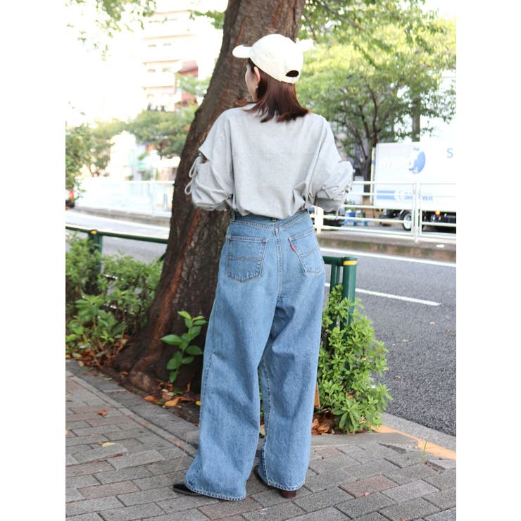 スリットデザインロングスリーブTee（Tシャツ/カットソー