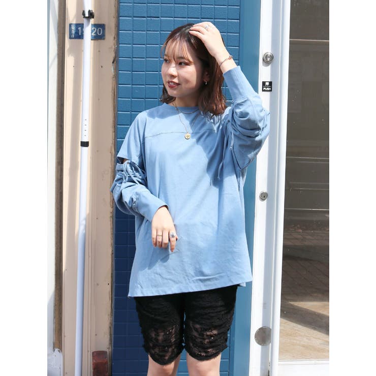 Ungrid 接結ロングスリーブTee Ungrid（アングリッド） tシャツ シアーフィットロングスリーブTee