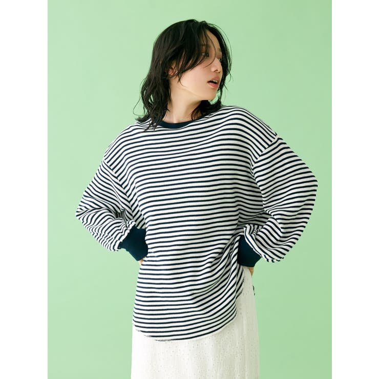 【WEB限定】スリーブボリュームワッフルロングスリーブTee | Ungrid | 詳細画像2 