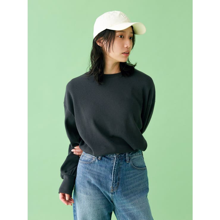 【WEB限定】スリーブボリュームワッフルロングスリーブTee | Ungrid | 詳細画像7 