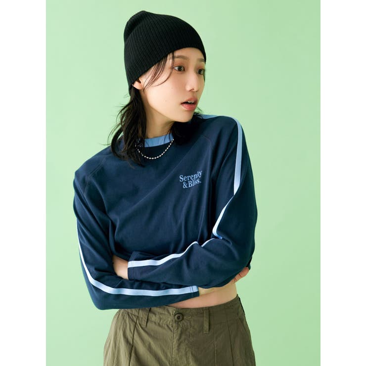 WEB限定】サイドラインラグランロングスリーブTee[品番 WEB限定】サイドラインラグランロングスリーブTee[品番