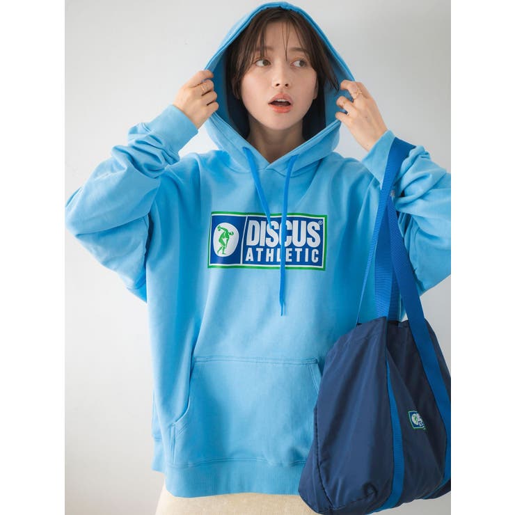 ブルー | DISCUS別注 フードロゴパーカー | Ungrid