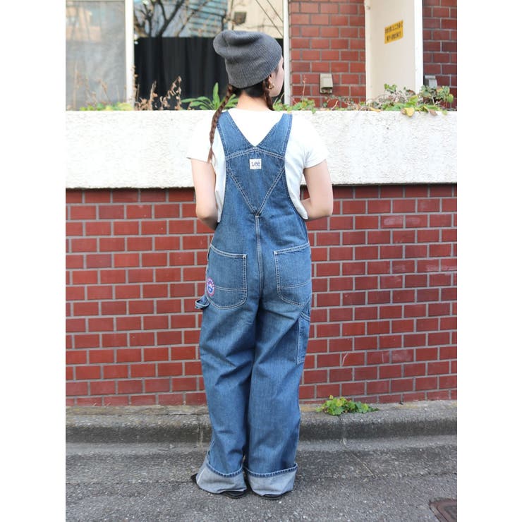 Lee別注 ワッペンデザインデニムサロペット[品番：MKSW0064024