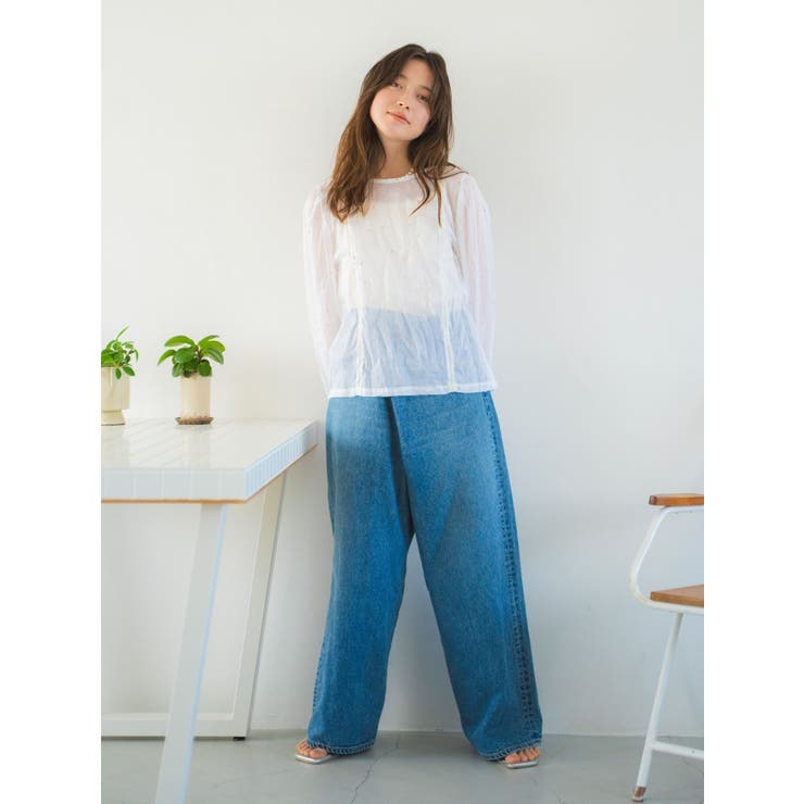 コットンオーガンジー2Wayブラウス | Ungrid | 詳細画像11 