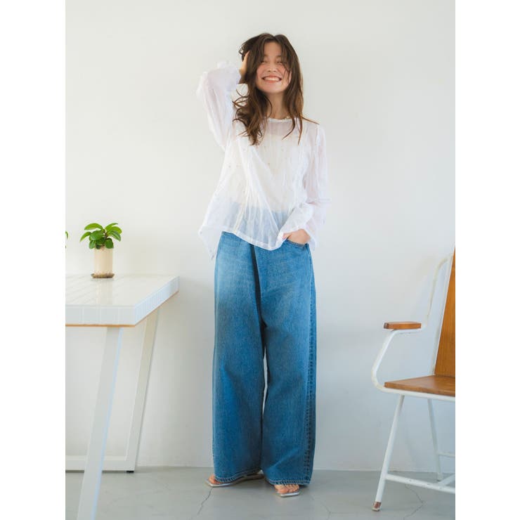 コットンオーガンジー2Wayブラウス | Ungrid | 詳細画像12 