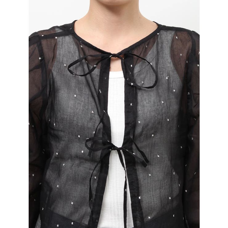 コットンオーガンジー2Wayブラウス | Ungrid | 詳細画像30 