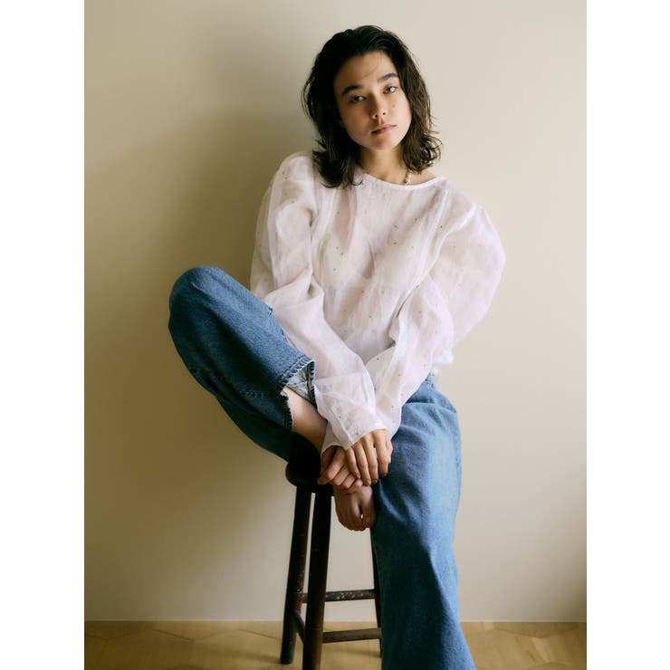 コットンオーガンジー2Wayブラウス | Ungrid | 詳細画像5 