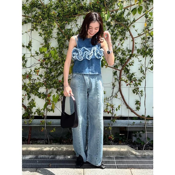 フリルデザインデニムビスチェ | Ungrid | 詳細画像37 