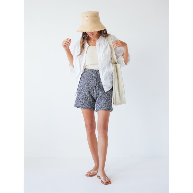 ギャザーデザインハーフスリーブシャツ | Ungrid | 詳細画像26 