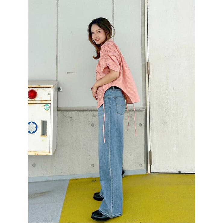 ギャザーデザインハーフスリーブシャツ | Ungrid | 詳細画像44 