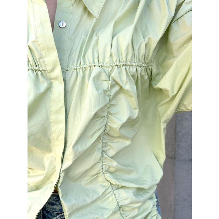 ギャザーデザインハーフスリーブシャツ | Ungrid | 詳細画像47 