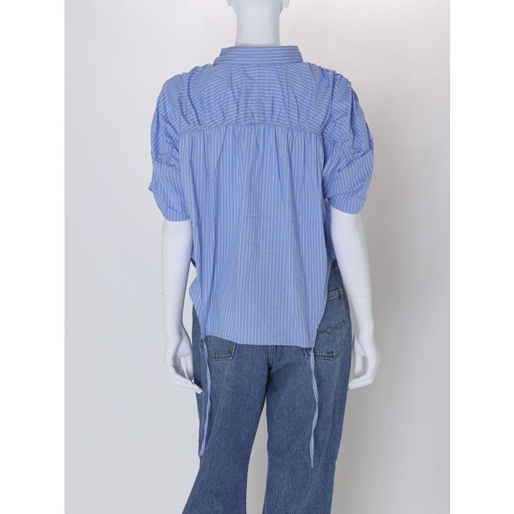 ギャザーデザインハーフスリーブシャツ | Ungrid | 詳細画像50 