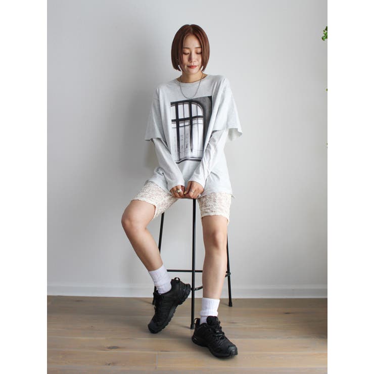 レースデザインサイクルパンツ | Ungrid | 詳細画像13 