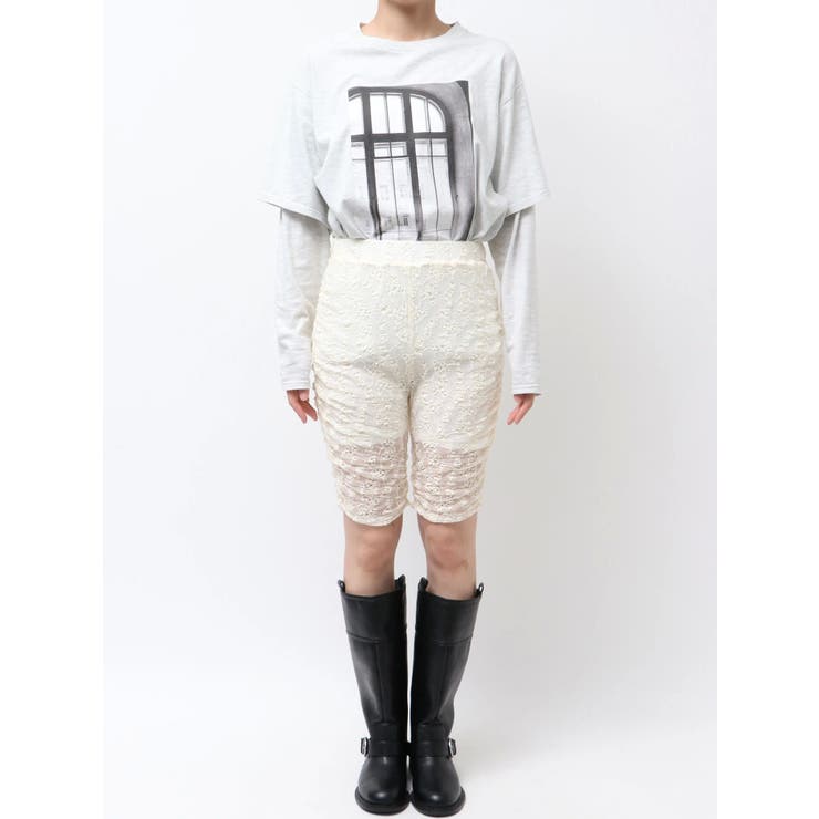 レースデザインサイクルパンツ | Ungrid | 詳細画像30 