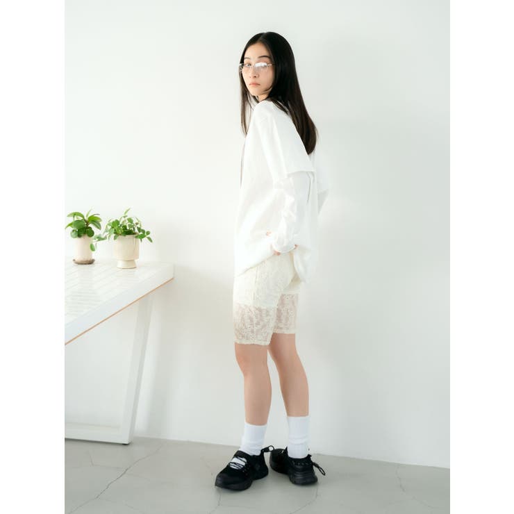 レースデザインサイクルパンツ | Ungrid | 詳細画像8 