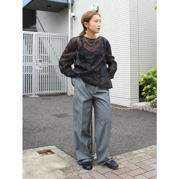 タックストレートパンツ | Ungrid | 詳細画像21 