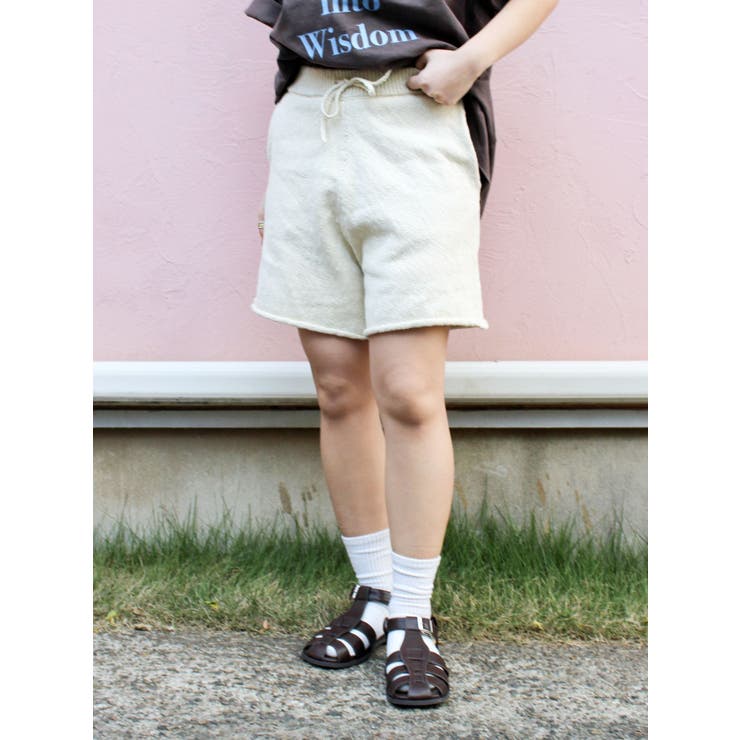Ungrid ニットハーフパンツ フリーサイズ ニットハーフパンツ[品番：MKSW0063959]｜Ungrid（アングリット