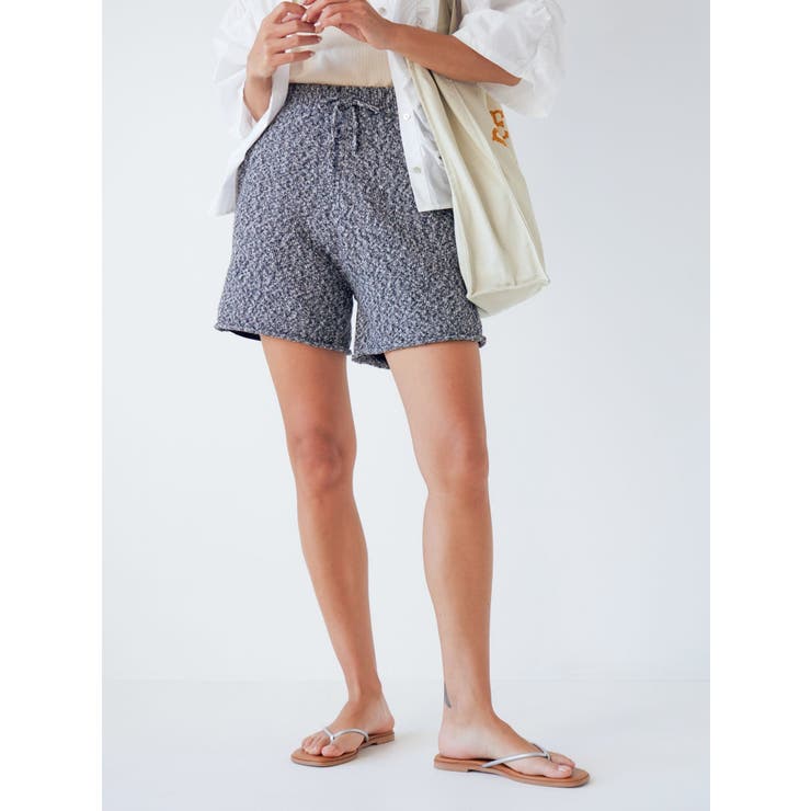 Ungrid ニットハーフパンツ チャコールグレー　新品 セール】ニットハーフパンツ（その他パンツ）｜Ungrid（アン