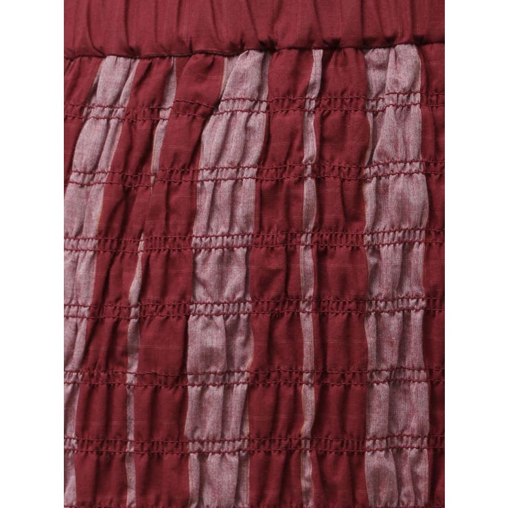 シャーリングデザインストライプスカート | Ungrid | 詳細画像15 