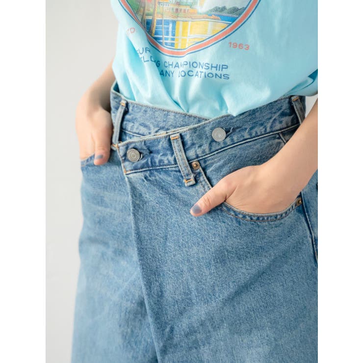 ラップデザインルーズデニム | Ungrid | 詳細画像8 