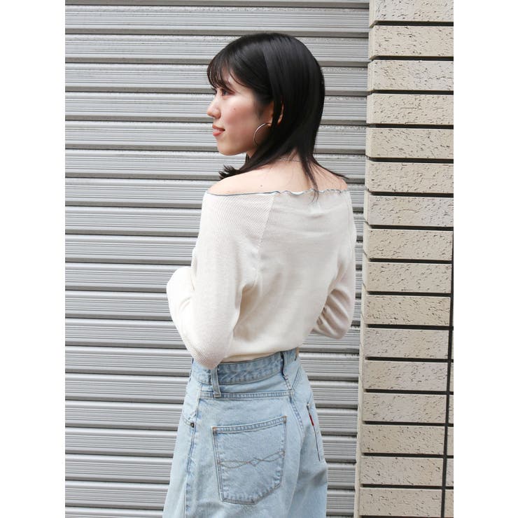 オフショルデザインロングスリーブTee | Ungrid | 詳細画像10 