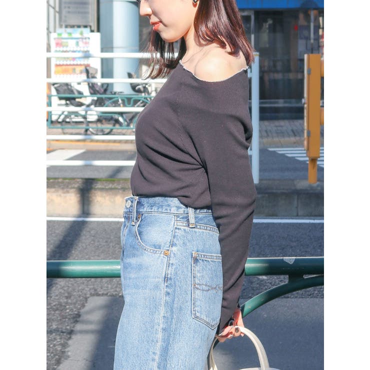 オフショルデザインロングスリーブTee | Ungrid | 詳細画像23 