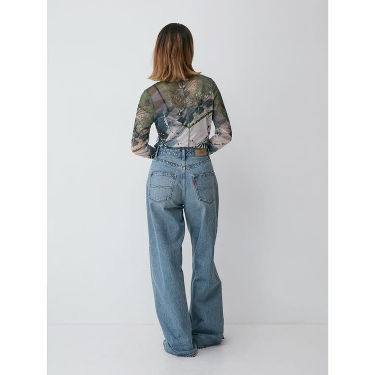 シアープリントチュールロングスリーブTee | Ungrid | 詳細画像14 