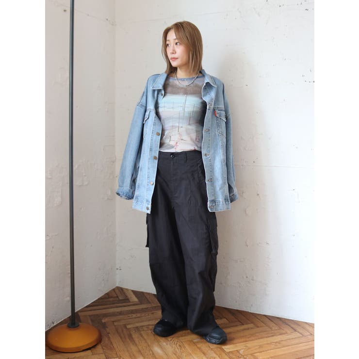 シアープリントチュールロングスリーブTee | Ungrid | 詳細画像19 