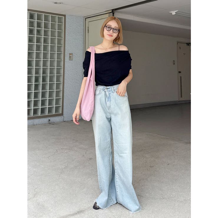 タックデザインオフショルTee | Ungrid | 詳細画像7 