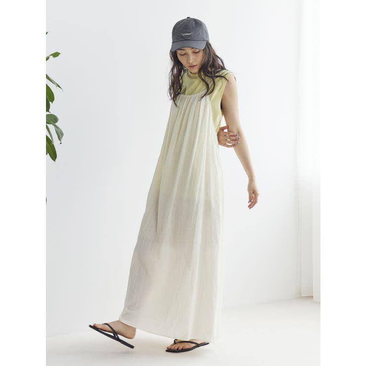 バックオープンギャザーキャミワンピース | Ungrid | 詳細画像10 