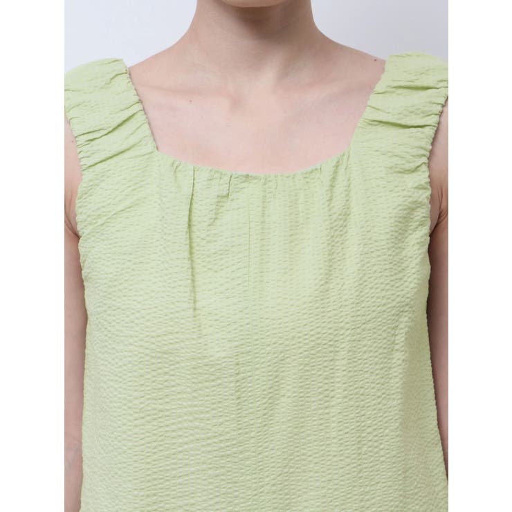 スクエアネックギャザーデザインロンパース | Ungrid | 詳細画像26 