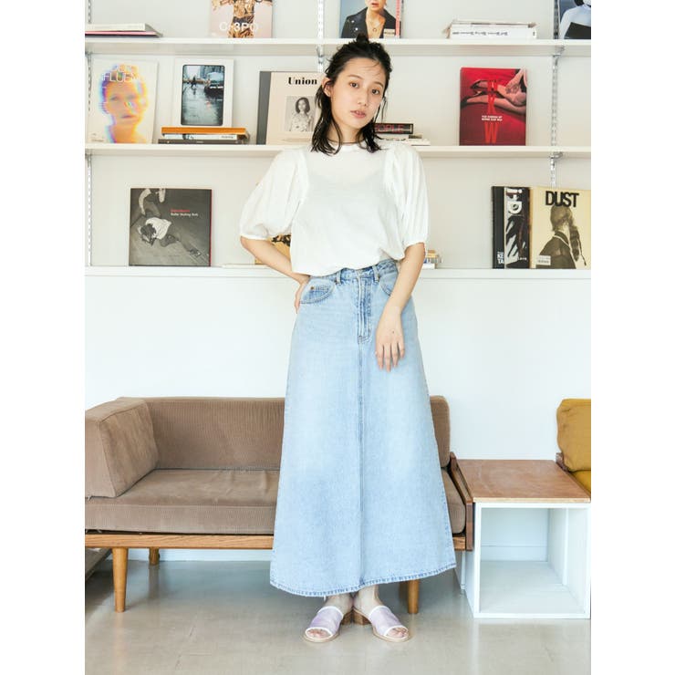 UNMINOU アンミヌ クランクル パフスリーブ ブラウス mimigrant 2WAYブラウス レディース パフスリーブ 無地 長袖 九