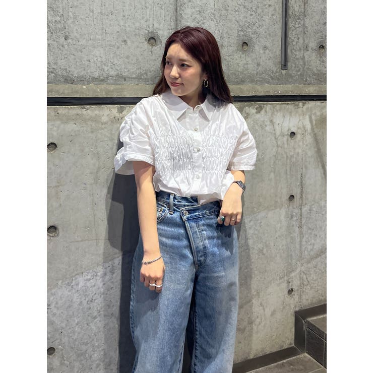 ハーフスリーブギャザーシャツ | Ungrid | 詳細画像1 