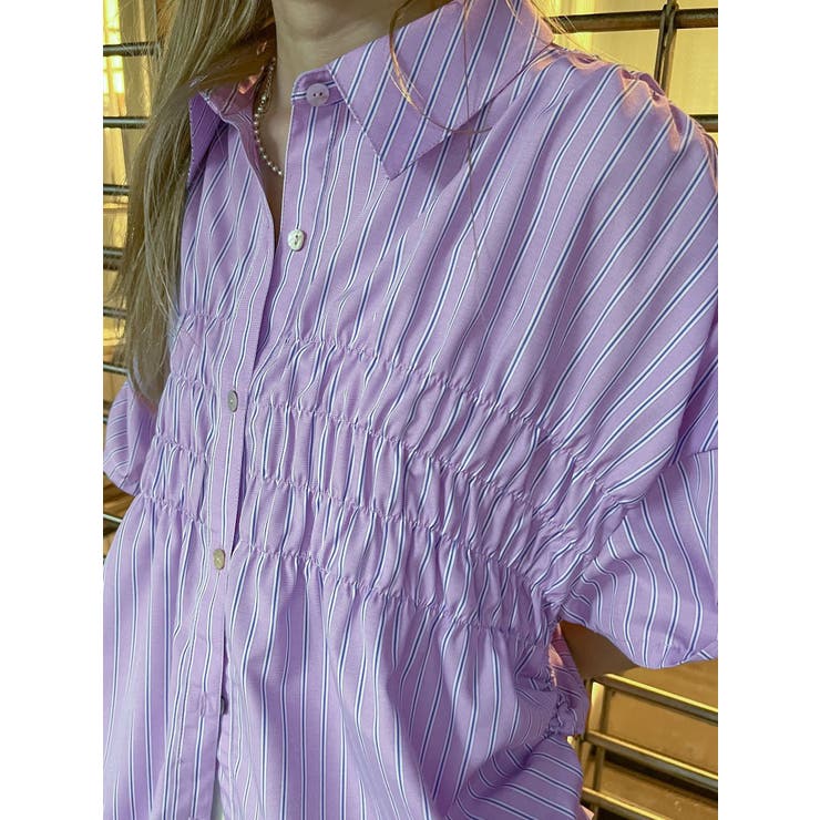 ハーフスリーブギャザーシャツ | Ungrid | 詳細画像12 