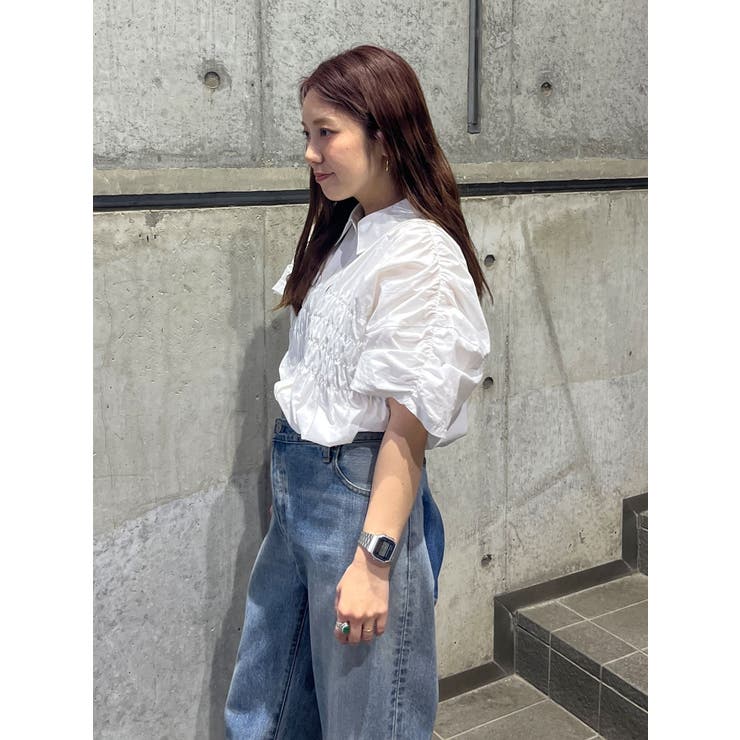 ハーフスリーブギャザーシャツ | Ungrid | 詳細画像14 