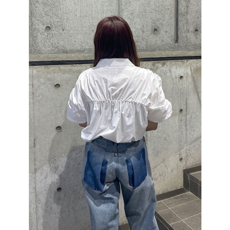 ハーフスリーブギャザーシャツ | Ungrid | 詳細画像15 