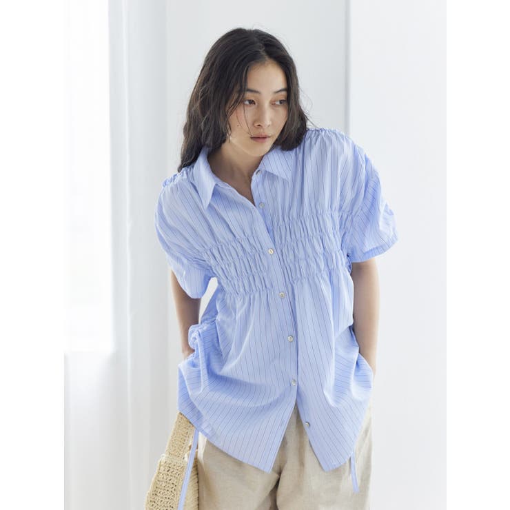 ハーフスリーブギャザーシャツ | Ungrid | 詳細画像2 