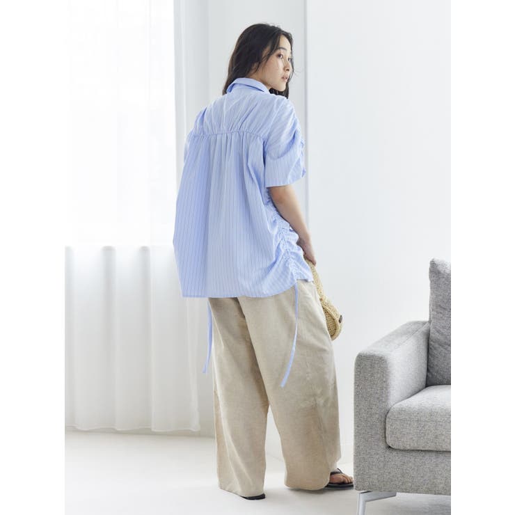 ハーフスリーブギャザーシャツ | Ungrid | 詳細画像5 