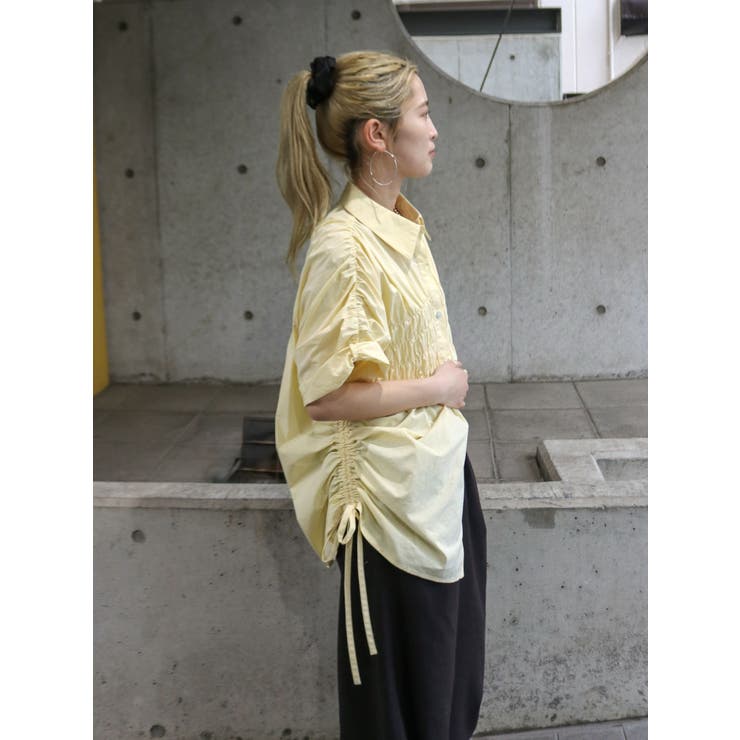 ハーフスリーブギャザーシャツ | Ungrid | 詳細画像7 