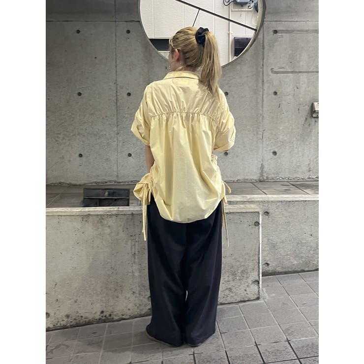 ハーフスリーブギャザーシャツ | Ungrid | 詳細画像9 