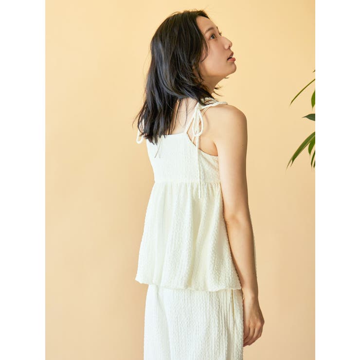 【WEB限定】バルーンデザインジャカードキャミ | Ungrid | 詳細画像3 