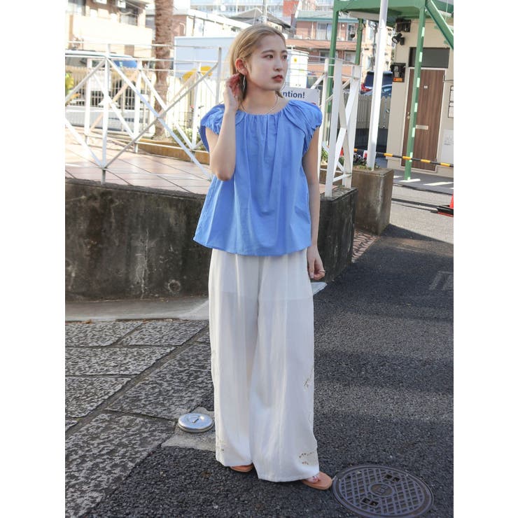 【WEB限定】パフスリーブデザインブラウス | Ungrid | 詳細画像14 