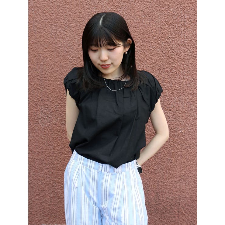 WEB限定】パフスリーブデザインブラウス[品番：MKSW0063918